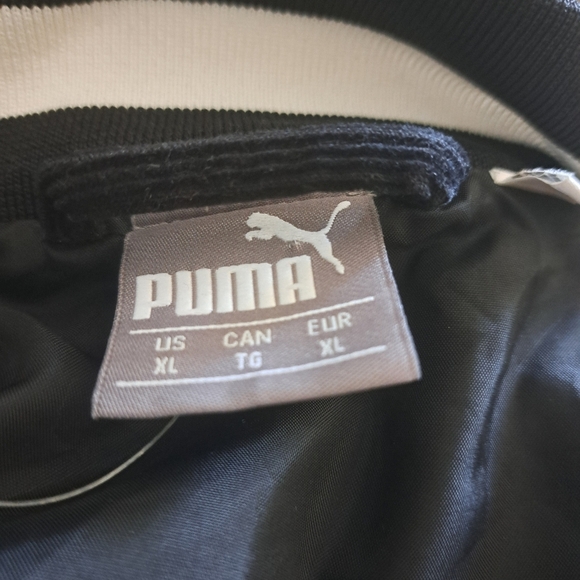 PUMA lightweight corduroy varsity style snap front jacket embroidered GRAPHIC XL - Picture 6 of 10
